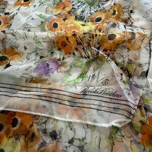 Brooks Brothers Chiffon Scarf NWOT